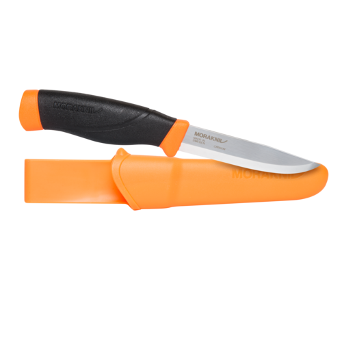 Nóż Morakniv® Companion HeavyDuty F (C) - Carbon Steel - Pomarańczowy