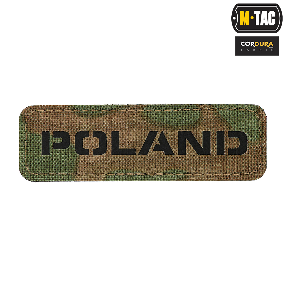 M-Tac naszywka Poland 25x80 Laser Cut