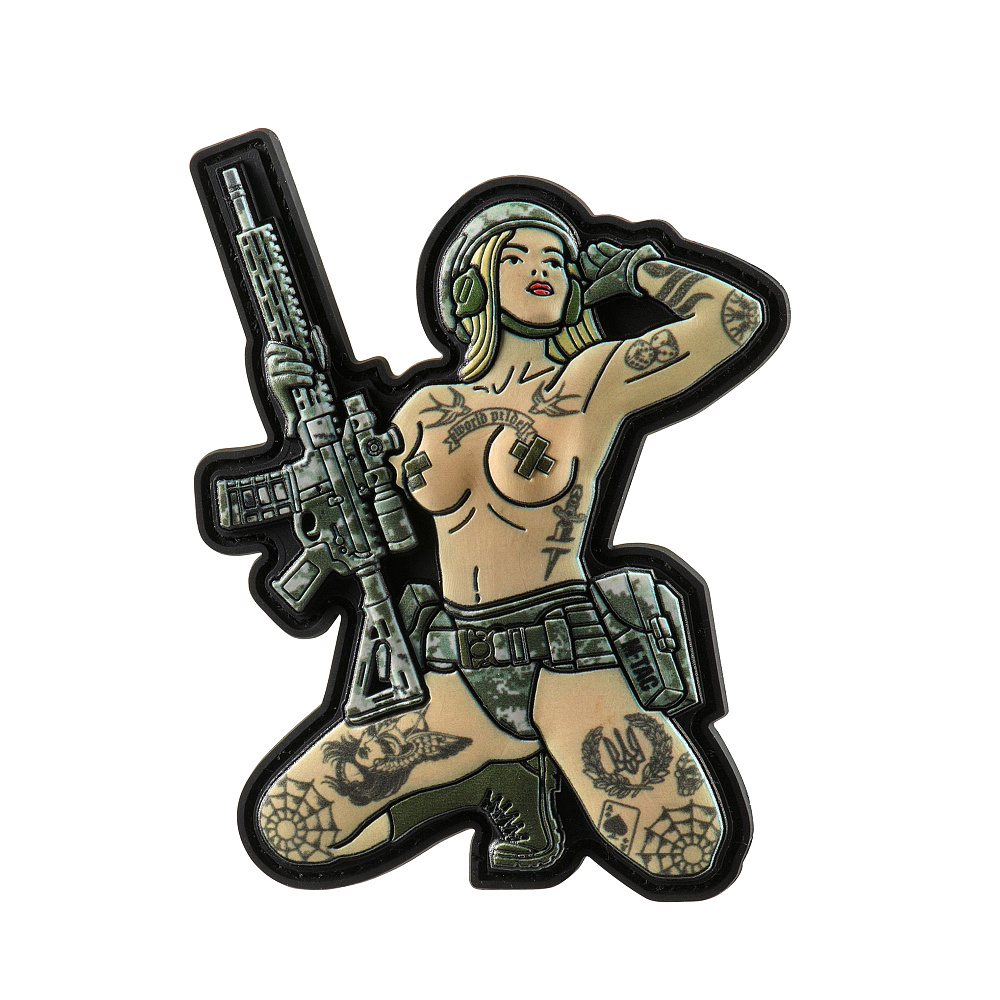 M-Tac Naszywka Tactical girl tattoo Trójząb PVC