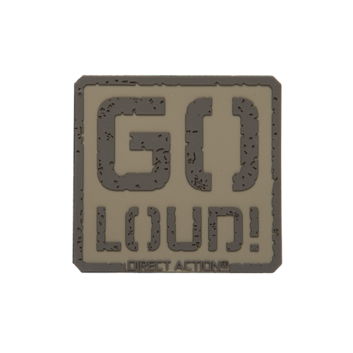 Patch GO LOUD! - PVC - Coyote Brown